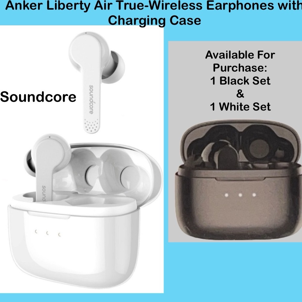 Soundcore Anker Liberty Air True-Wireless Earphones w Charging Case, Bluetooth